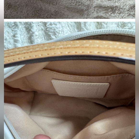 Coach Limited Edition Signature Optic White Cream Monogram Bumble Bee Mini Hobo - Picture 5 of 7